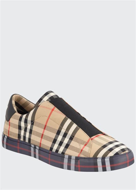 sneakers burberry shoes men|Burberry slip on sneakers men.